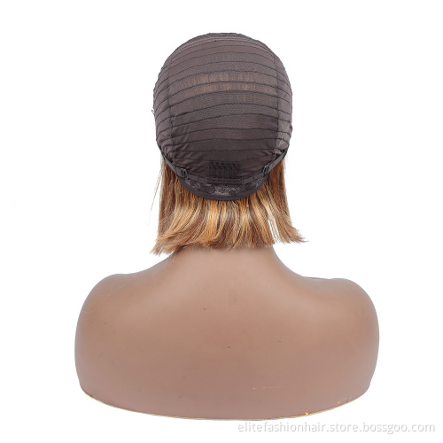 Hot sells Healthy bouncy texture T part HD lace wigs for black women sillky front lace wig rumy human hair lace front Bob wigs